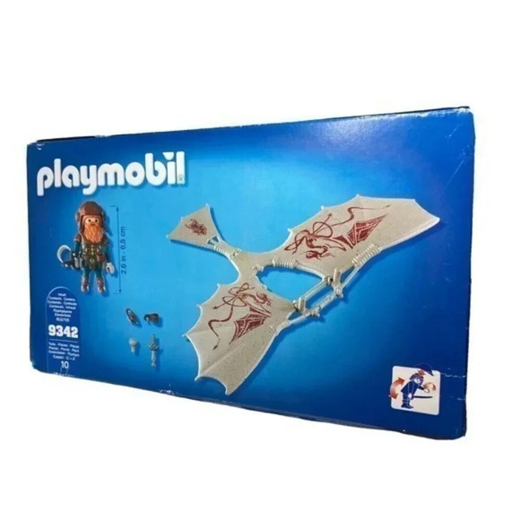 Playmobil Knights Dwarf Flyer Building Set 9342 Complete 10 Piece New Open Box - Picture 5 of 5